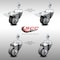 Service Caster 3 Inch SS Thermoplastic Rubber 1/2 Inch Stem Caster Total Lock Brake SCC, 2PK SCC-SSTSTTL20S314-TPRB-M1215-2-S-2 - alternate 1